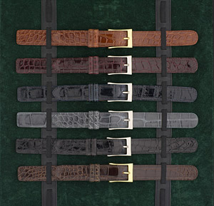 Glossy American Alligator Belts